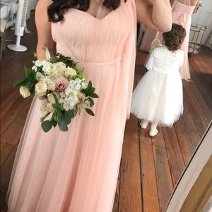 Revelry blush dress 12 short